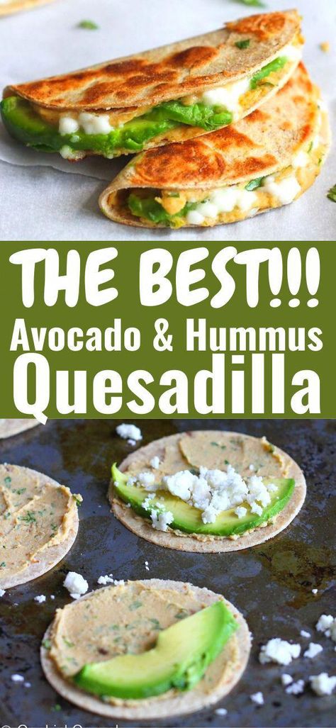 Hummus Quesadilla, Mini Quesadillas, Healthy Quesadilla Recipe, Finger Food Party, Food Finger, Vegetarian Party, Vegetarian Party Food, Menu Sarapan Sehat, Quesadilla Recipe