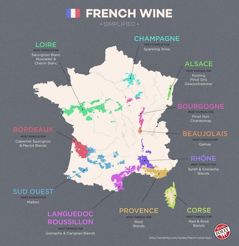 Explore French wine with a simple map. http://winefolly.com/review/french-wine-tips/ French Wine Labels, French Wine Regions, Wine Region Map, Wine Folly, Wine Map, Wine Knowledge, Wine Education, Chenin Blanc, Wine Guide