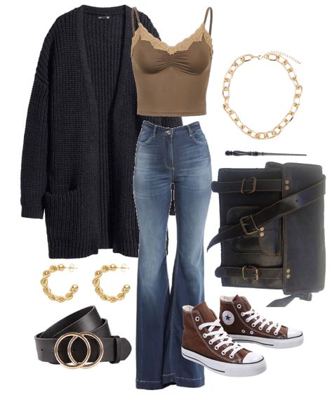 Converse Brown Outfit, Brown Platform Converse Outfit, Converse Heels Outfit Ideas, Fits With Brown Converse, How To Style Brown Converse, Tan Converse Outfit, Converse Shoes Platform Brown, Converse Shoes Aesthetic Brown, Brown Converse Outfit