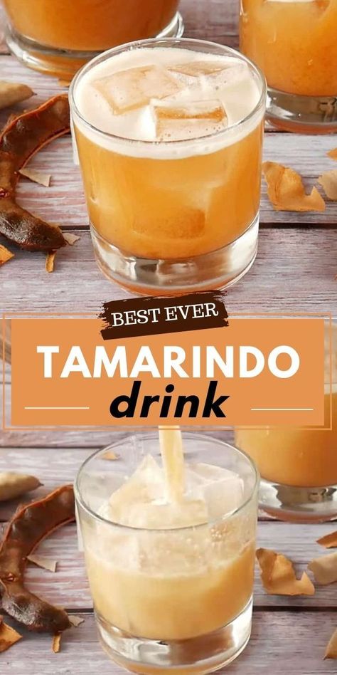 Tamarindo Drink Recipe, Peach Sorbet Recipe, Latin Desserts, Mexican Drinks, Tea Party Food, Agua Fresca, Punch Recipes, Tamarindo, Classic Desserts