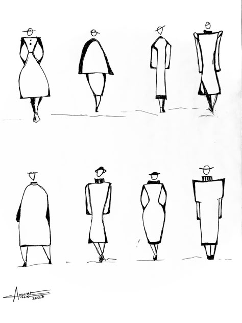 Architecture Figures Sketch, Minimalist People Drawing, Architectural People Sketch, People Drawing Architecture, Human Figure Sketches Basic, Easy People Drawings, Dibujo Simple, Architecture Drawing Sketchbooks, Pencil Drawings For Beginners