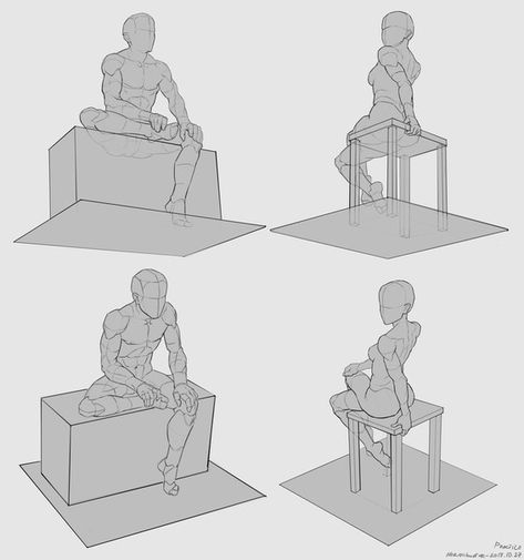 Chair sitting perspective Family Reference, Sitting Pose Reference, Chair Drawing, Drawing Room Interior Design, Chair Pose, Body Reference Drawing, Perspective Art, Sitting Position, Sitting Poses