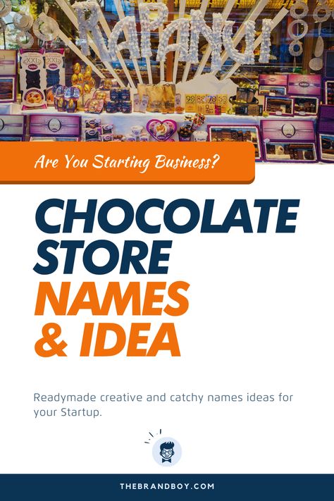 Chocolate Shop Names Ideas, Chocolate Names Ideas, Chocolate Brand Name Ideas, Chocolate Business Name Ideas, Chocolate Names, Store Names Ideas, Names Generator, Waffle Shop, Marble Chocolate