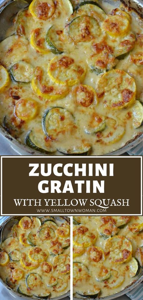 Zucchini And Yellow Squash, Zucchini Yellow Squash, Zucchini Gratin, Summer Squash Recipes, Yellow Squash Recipes, Thanksgiving Side Dishes Easy, Pasta Vegetariana, Meals Easy, Aip Diet