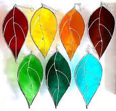 Stained Glass Leaves, Stained Glass Leaf, Glass Theme, Stained Glass Suncatchers, Stained Glass Suncatcher, Stained Glass Flowers, Stained Glass Diy, Glass Fish, Stained Glass Designs