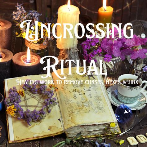 Uncrossing Ritual Uncrossing Ritual, Witchcraft Resources, Uncrossing Spell, Spells And Rituals, Candle Reading, Spell Work, Folk Magic, Financial Problems, Business Problems