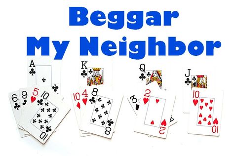 Beggar My Neighbor Card Game - Family Game Shelf 31 Card Game, Game Shelf, Crazy Eights, Uno Card Game, Family Card Games, Fun Card Games, Game Rules, Family Cards, Dice Games