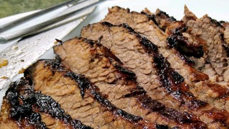 Oklahoma Brisket Recipe | Allrecipes Hanukkah Brisket, Barbeque Brisket, Brisket Slow Cooker, Beef Brisket Slow Cooker, Slow Cooker Beef Brisket, Roast Brisket, Beef Brisket Recipes, Honey Sauce, Brisket Recipes