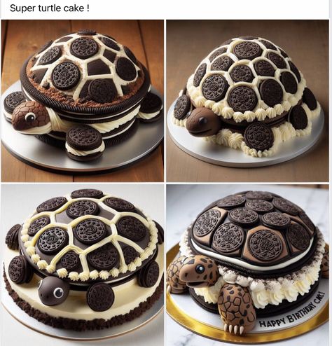 Turtle Cakes, Turtle Cake, Amazing Food Decoration, Cupcake Cake Designs, Animal Cakes, Dog Cakes, Cake Decorating Designs, Crazy Cakes, Novelty Cakes