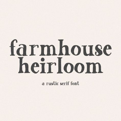 Farmhouse Heirloom Rustic Font Farm Fonts, Farmhouse Clipart, Rustic Fonts, Farmhouse Fonts, Machine Logo, Farmhouse Font, Lettering Ideas, Farmhouse Home Decor, Home Decor Projects