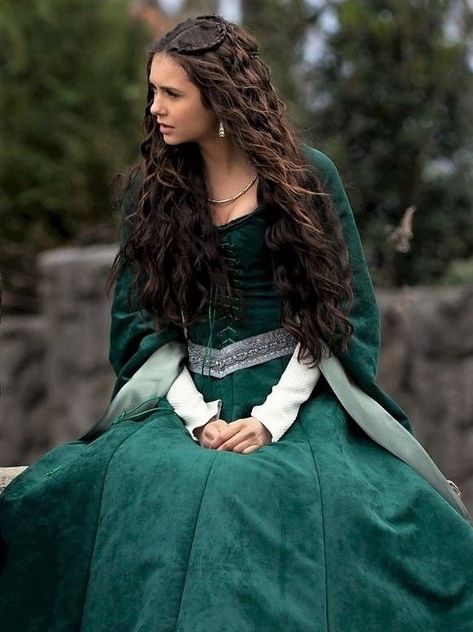 The Vampire Diaries Katherine Dress, Katherine Pierce Outfits, Vampire Diaries Outfits, Katerina Petrova, Fantasy Land, Old Dresses, Katherine Pierce, Medieval Dress, Princess Aesthetic