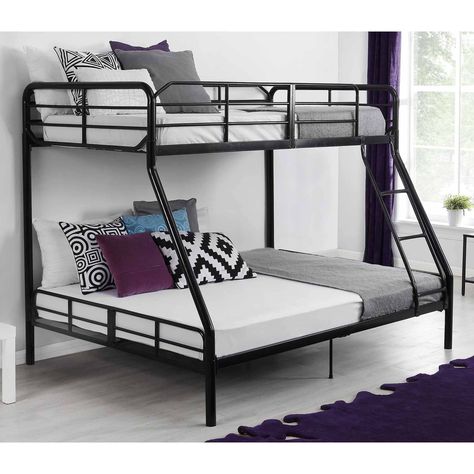 Bunk Beds Diy, Cheap Bunk Beds, Futon Bunk Bed, Beds Diy, Bunk Bed Mattress, Kids Twin Bed, Modern Bunk Beds, Metal Bunk Bed, Bed Interior