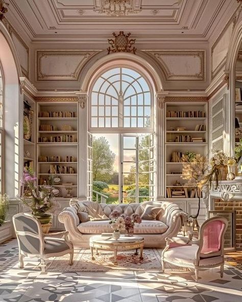 All Posts • Instagram Interior Design Castle, Bloxburg Chateau, Castle Office, Old Mansions Interior, Witch Eyes, Luxury Home Interior, Sala Grande, Dream Life House, French Style Homes