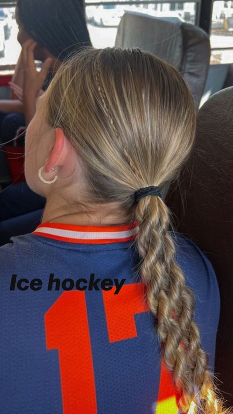 Hockey Hairstyles, Hockey Hair, Ice Hockey, Hockey, Hairstyles, Hair Styles, Hair