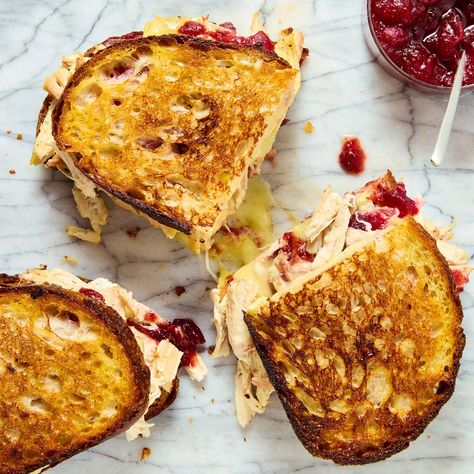 Cranberry Brie Turkey Melts, Turkey Brie Cranberry Sandwich, Turkey Melts, Turkey Leftover Recipes, Turkey Melt, Brie Cranberry, Cranberry Turkey, Apple Sandwich, Cranberry Brie