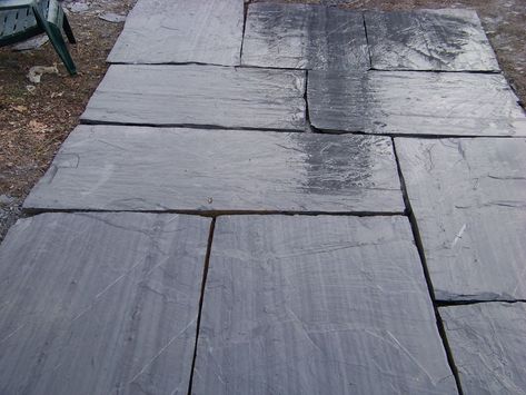 Slate Pavers, Outdoor Tile Patio, Gravel Walkway, Slate Patio, Grey Slate, Paver Walkway, Paver Stones, Landscape Stone, Stone Interior