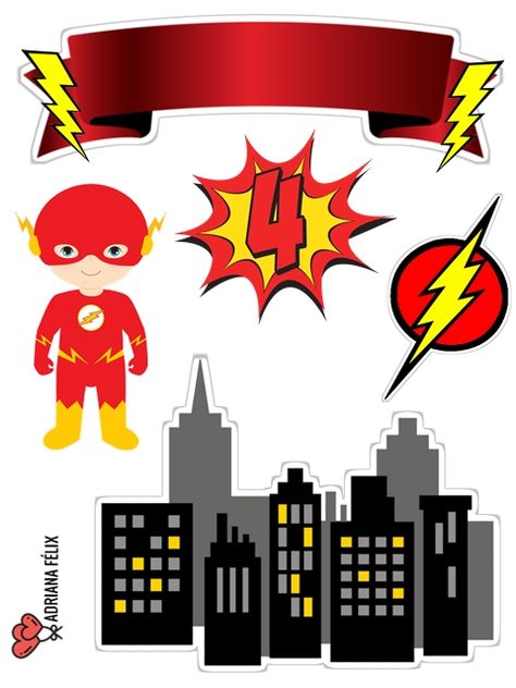 Flash Cake, Hulk Birthday, Kid Flash, Cake Printing, Superhero Theme, 5th Birthday, Arts And Crafts For Kids, Lucca, The Flash