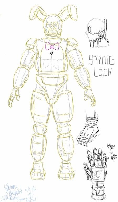 Springlock Suit Fnaf, Spring Bonnie Costume, Fnaf Suit Cosplay, Fnaf Animatronic Drawing Base, Spring Lock Failure Fnaf, Spring Bonnie Cosplay, Drawing Fnaf, Fnaf Costume, Fnaf Crafts