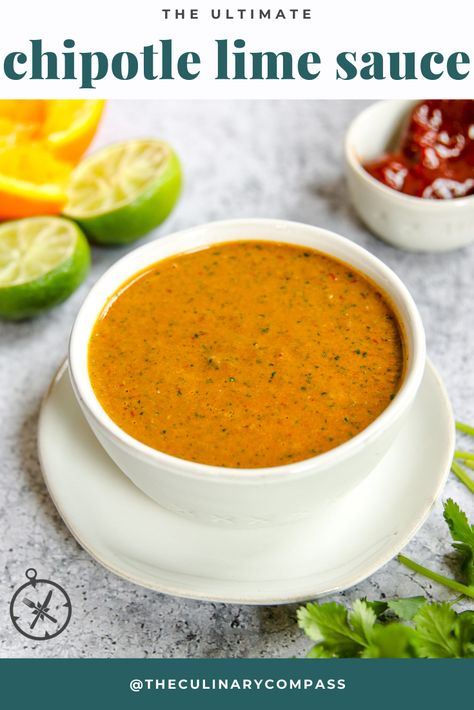 Lime Sauce For Tacos, Lime Sauce Recipe, Chipotle Lime Sauce, Sauce For Tacos, Easy Baked Chicken Breast, Chili Lime Sauce, Fish Taco Sauce, Dipping Sauces For Chicken, Homemade Chipotle