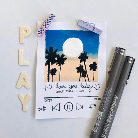 Easy playlist painting by acrylic paints. Spotify playlist. Play music. Spotify Drawing, Song Painting, Spotify Playlist Covers, Only Music, Album Cover Wallpaper Collage, Music Cover Photos, Cd Cover Design, Instagram Username Ideas, Drawing Aesthetic