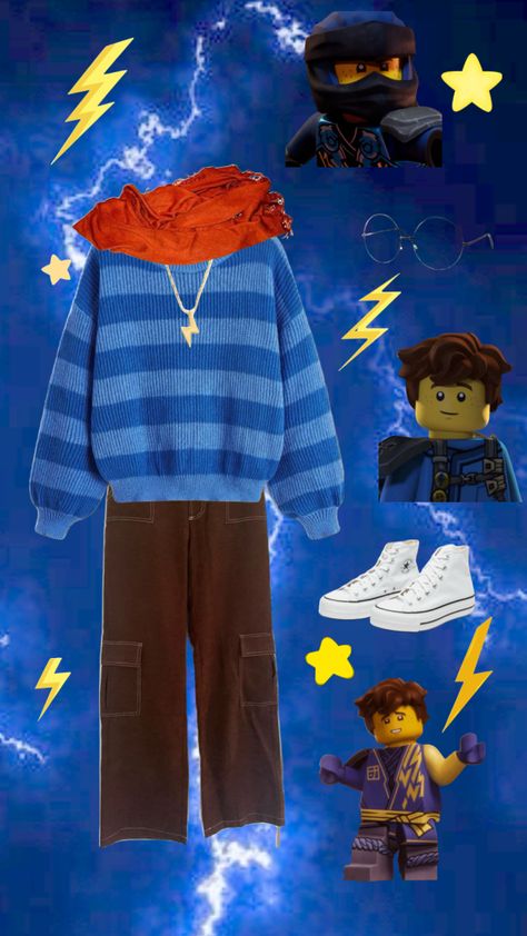 jay themed outfit #jayninjago #ninjago #legoninjago #outfit Jay Ninjago, Themed Outfits, Lego Ninjago, Jay, My Style