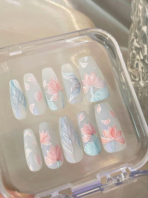 Ballet Nails, Anime Nails, Fancy Nails Designs, Beauty Nails Design, Cute Nail Art Designs, Gel Nails Diy, Pretty Nail Art Designs, Pretty Gel Nails, Soft Nails