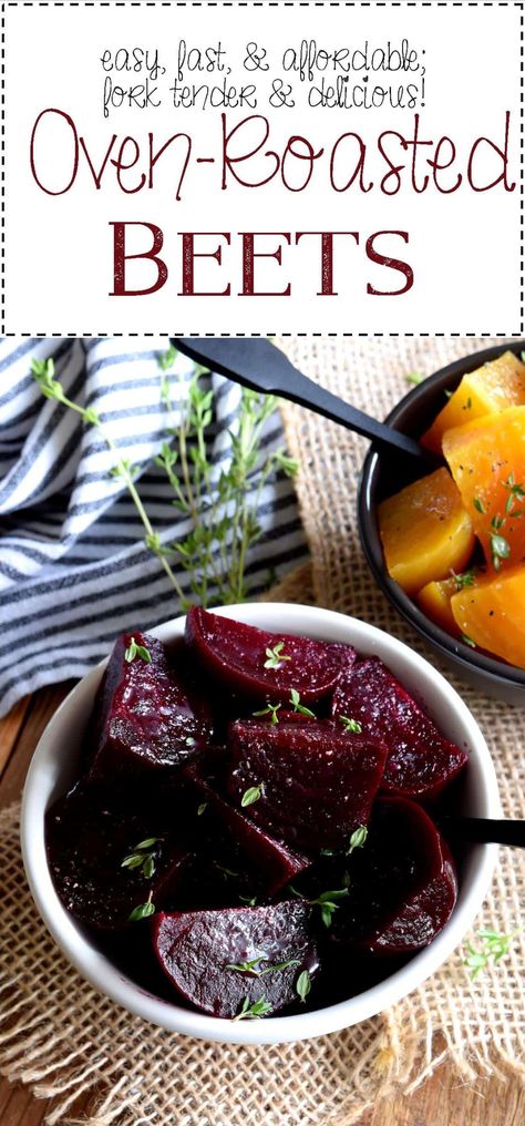 Roasted Beets Recipe, Beets And Carrots, Roasting Beets In Oven, Beet Recipes, Easy Oven, Lord Byron, Roasted Beets, Healthy Side Dishes, Veggie Dishes