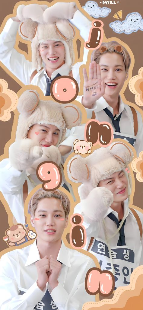 Kai Exo Wallpaper, Kai Wallpaper, Exo Lightstick, Exo Stickers, Exo Background, Exo Chibi, Exo Jongin, Exo Songs, Exo Edits