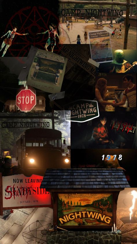 Camp Nightwing Aesthetic, Fear Street Camp Nightwing, Shadyside Aesthetic, Fear Street Aesthetic, Camp Nightwing, Summer Slasher, Nightwing Wallpaper, Slasher Summer, Classic Halloween Movies