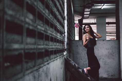 concrete jungle shoot  Photographer : Aphotothing Model : Marissa Ong  construction, abandoned building, malaysia , old building, photoshoot , flower stood out Old House Photoshoot, Old Building Photoshoot, Jungle Shoot, Building Photoshoot, House Photoshoot, Glam Gown, Gown Photography, Record Painting, Single Dress