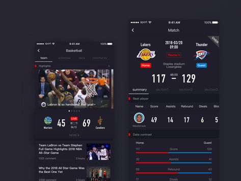 Basketball Sport Basketball App, Thunder Basketball, Mobile App Design, App Ui, Best Player, Sports Design, App Design, Global Community, Creative Professional