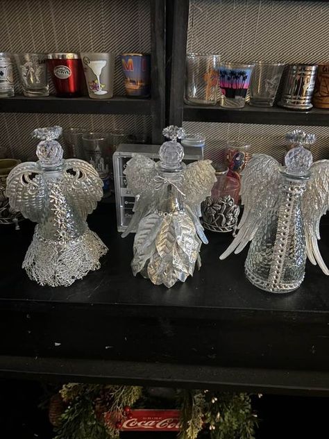 Dollar Tree Crafts & DIY with Instructions! + Freebies! 🥳 | This is my DT angels | Facebook Angel Glass Art, Dollar Tree Angel, Angel Tree Ideas, Dollar Tree Crafts Diy, Tree Angel, Angel Tree, Glass Christmas Tree, Dollar Tree Crafts, Tree Crafts