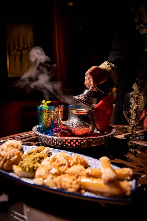 Arabian Lounge, Savoury Bites, Arabic Tea, Arabic Culture, Sweets Bar, Moroccan Tea, Arab Culture, Moroccan Art, Deco Studio