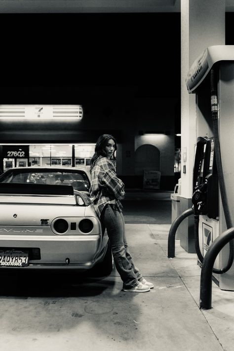 Gas Station Photoshoot, Photoshoot Outside, Car Photoshoot, Car Photography, Gas Station, Photography Poses, Photography, Quick Saves, Instagram