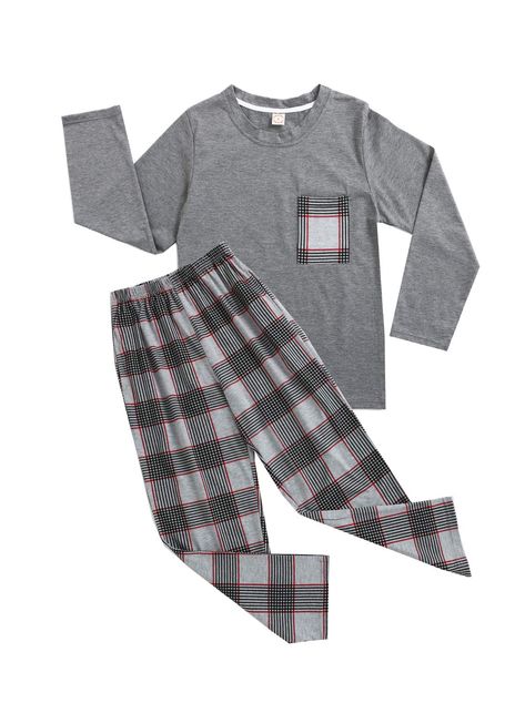 PRICES MAY VARY. Material: 65% Cotton and 35% Quality Polyester Fiber. Size Reference: Small=US 10(US 10-12 Years); Medium=US 12(US 12-14 Years);Large=US 16(US 13-15 Years); X-Large=US 18(US 15-17 Years).Young Teenager Junior Big Boys Pajamas Set 2pieces 2Pieces Set,Tops with match bottom pants,cool fashion style Loose cozy fabric with a full wide cut for easy movement and maximum sleeping comfort. Great for lounging around the house as well Young Big Boys Pajamas Set,Loose Cotton 2pieces