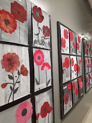 Grade 2 Remembrance Day Art, Grade 6 Remembrance Day Art, Poppy Projects For Kids, Poppy Art Ks1, Remberance Day Activities, Patriotic Art Projects For Middle School, Rembrance Day Art, Rembrance Day Art For Kids, Grade 1 Poppy Art