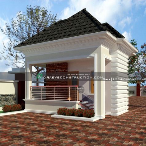 WhatsApp/Call +2348063154820 for Designs Security House Design, Bungalow House Design Indian, Nigerian Bungalow Designs, Mumbai Bungalow, 3 Bhk Bungalow Plan, Security House, 3 Bedroom Bungalow House Design Nigeria, Exterior Door Designs, Bungalow Style House