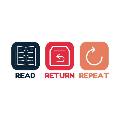 Read Return Repeat, Boy Reading, Library Design, The North Face Logo, Retail Logos, Print T Shirt, Gaming Logos, Tshirt Designs, T Shirts