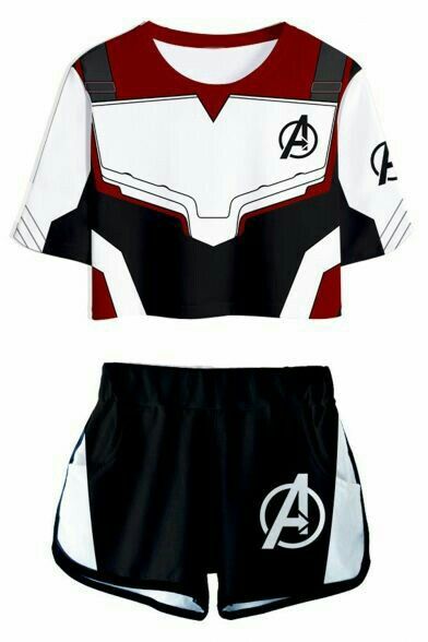 Marvel Inspired Outfits, Quantum Realm, Marvel Fashion, Marvel Gifts, Marvel Clothes, Marvel Merchandise, Cute Pjs, Avengers Endgame, Crop Top And Shorts