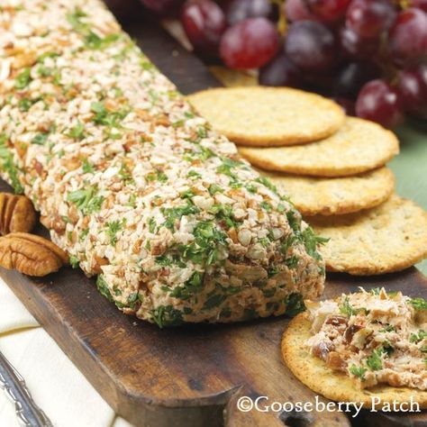 Gooseberry Patch Recipes: Salmon Party Log from 101 Easy Entertaining Recipes Salmon Appetizer, Gooseberry Patch, Prepared Horseradish, Food Log, No Cooking, Think Food, Entertaining Recipes, Great Appetizers, Recipe Details