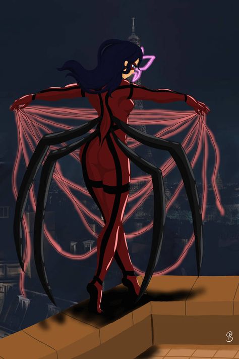 Step Into My Web... by SonderCabbage Spider Miraculous, Marinette Akumatized, Spider Baby, Ladybug Und Cat Noir, Ladybug Art, Lady Justice, Ladybug Wallpaper, Miraculous Ladybug Oc, Miraculous Ladybug Memes