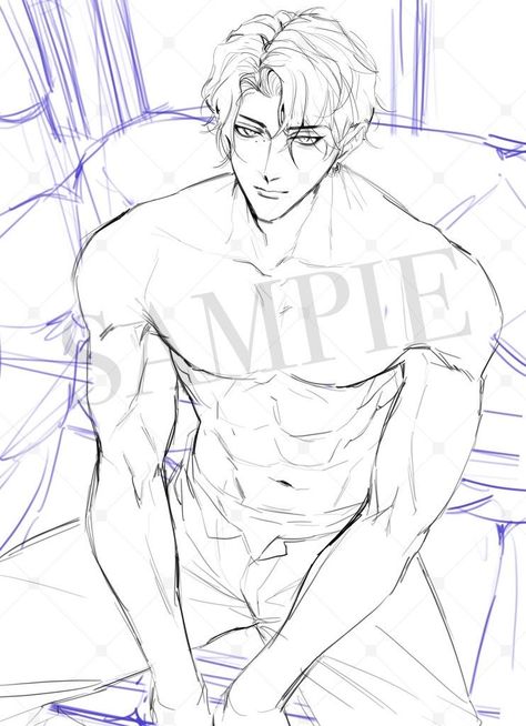 Male Abs Art Reference, Anime Men Base Pose Reference, Male Bodies Reference Drawing, Male Posing Reference Drawing, Man Body Reference Drawing Anime, Diner Drawing Reference, Person Looking Up Drawing Reference, Hot Male Poses Drawing Reference, Ych Male Base