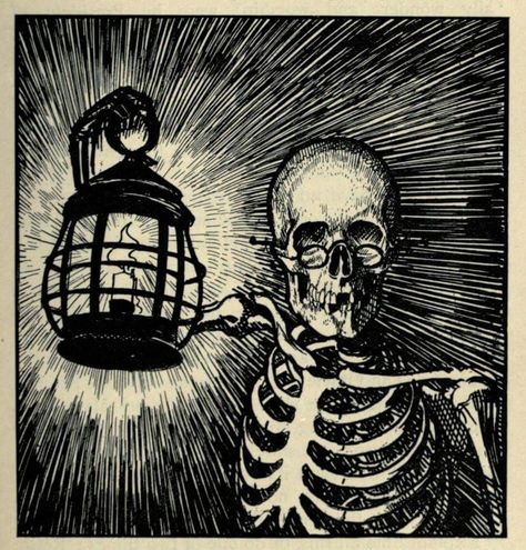 Edmund Joseph Sullivan "Sartor Resartus" by Thomas Carlyle, 1898 ☠️ Woodcut Tattoo, Thomas Carlyle, Woodcut Art, Lino Art, Linocut Printmaking, Linocut Art, Plastic Art, Hippie Art, Memento Mori