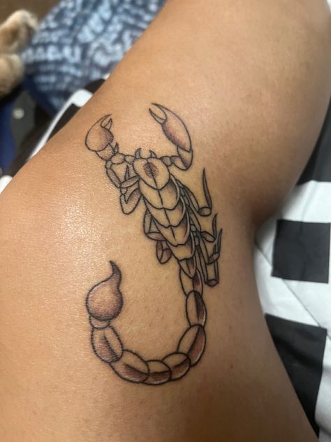 Scorpion Knee Tattoo, Scorpio Tattoo, Knee Tattoo, Scorpion, Tatting, Piercings, Tattoo Designs, Tattoos