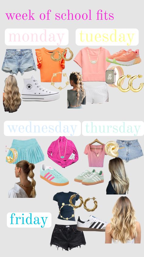 which one is your favorite??? 🧐 i don’t have one!! #preppy #school Preppy Outfits For School 4th Grade, Outfit Ideas For School 5th Grade, Preppy Outfits For School Layout, School 5th Grade, Cute Middle School Outfits, Preppy Outfits For School, Middle School Outfits, Preppy School, Outfits For School