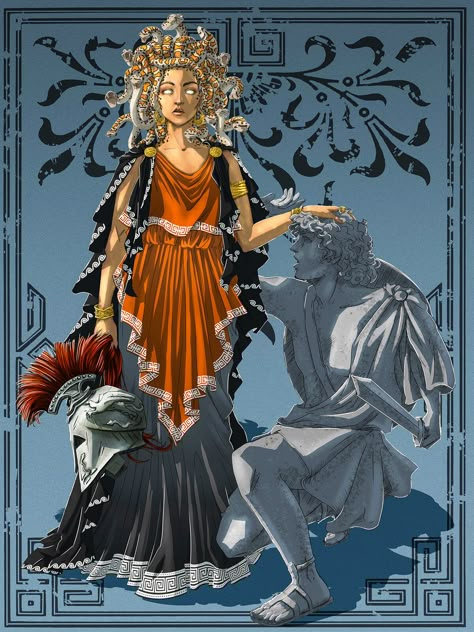 Dnd Medusa, Greek Mythology Women, Medusa And Perseus, Gods Spirit, Mythology Women, Medusa Mythology, Medusa Greek Mythology, Mythology Characters, Greek Mythology Characters