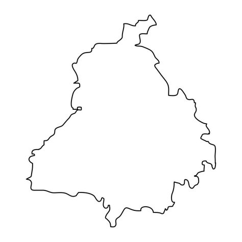 Punjab state map, administrative division of India. Vector illustration. Punjab Map Tattoo, Punjab Map Logo, Punjab Illustration, Punjab Tattoo, Map Of Punjab, Punjab Map, Sikh Warrior, Mobile Case Design, Map Logo