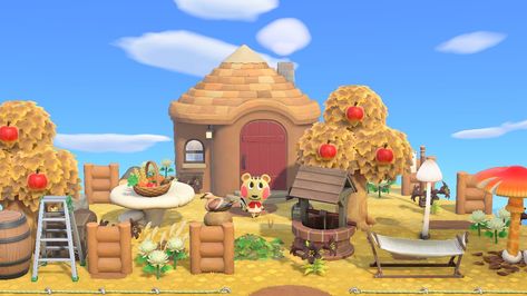 Animal Crossing Happy Home Paradise, Happy Home Paradise, Fall Cottagecore, Happy Home, Animal Crossing, Paradise, Exterior, House Styles, Building