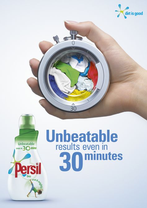 stopwatch Persil laundry detergent Laundry Detergent Ads, Persil Laundry Detergent, Laundry Logo, Detergent Laundry, 광고 디자인, Creative Advertising Design, Publicidad Creativa, Food Graphic Design, Best Ads