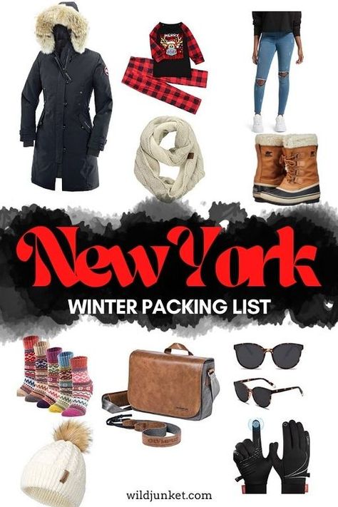 WHAT TO PACK FOR NEW YORK IN WINTER -- MY NEW YORK WINTER PACKING LIST #newyork #newyorktrip #newyorkpacking #packlistNYC #newyorkinwinter #winternewyork #NYCwinter #NYCpackinglist #whattowearNYC #NYCfashion #NYCtrip #NYCtravel #newyorkwinter New York Winter Packing, Nyc Winter Packing List, What To Pack For New York Winter, New York In February Outfits, Pack For New York, New York In Winter, Winter Travel Packing, Nyc December, New York In December